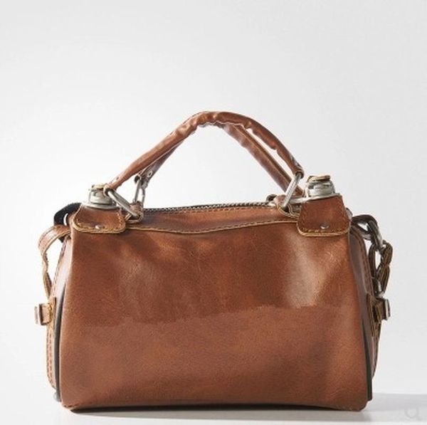 

backpack casual pu retro hand-held travel bag women's slanted one-shoulder