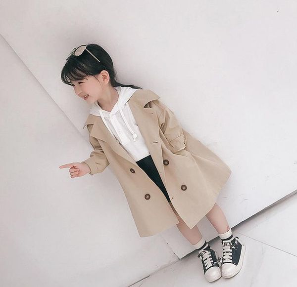 

tench coats teen fall fashion 2021 autumn winter baby trench coat children girls wind breaker toddler long casual jackets outwear 2-7y, Camo
