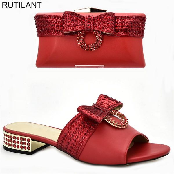 

dress shoes arrival luxury women designers nigerian and matching bags set decorated with rhinestone italian shoe bag, Black