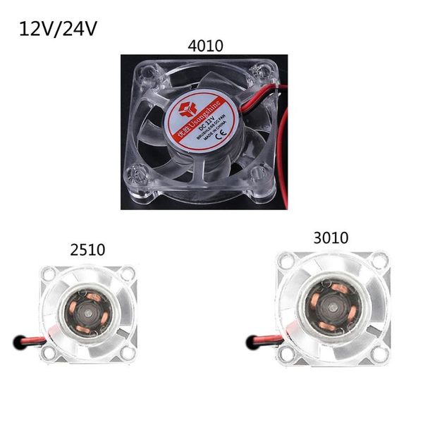 

fans & coolings dropship 2510 3010 4010 cooling fan led 12v 24v silent luminous hydraulic bearing quiet cooler heatsink 3d printer parts