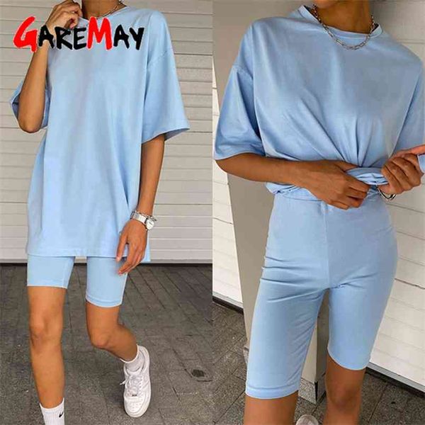 

women's shorts with high waisted casual elastic white cotton slimming super summer women biker cycling black 210623, White;black