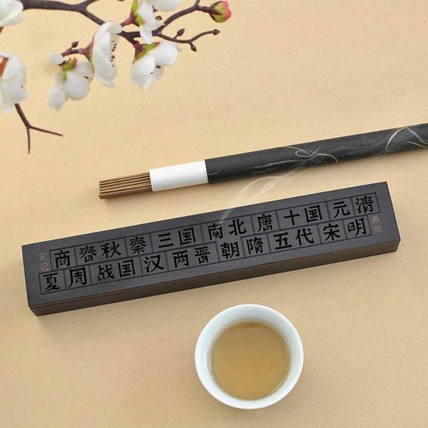 

fragrance lamps wooden incense burner chinese history tang song dynasty characters carved line stick holder plate censer