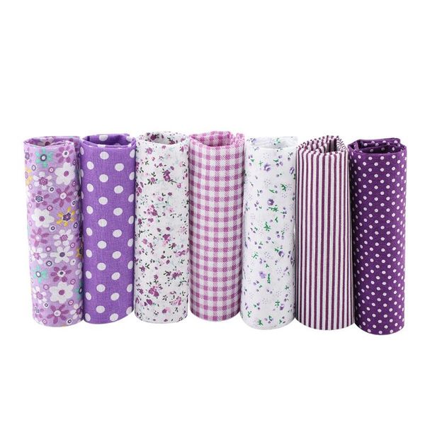 

storage bags 7pcs 25*25cm diy assorted cotton fabric pre-cut bedding suite bundle