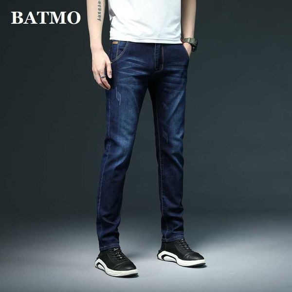 

batmo arrival elastic slim jeans men ,men's skiny jeans ,grey jeans men,plus-size 28-40 y809 210622, Blue