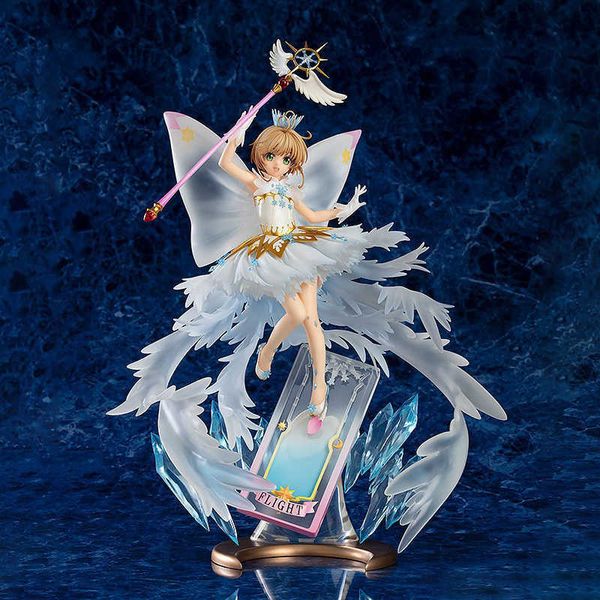 CardCaptor Sakura Kinomoto Hello Совершенно новый мир ПВХ Действие Рисунок Японский аниме рисунок модели игрушки коллекции кукла подарок Q0722