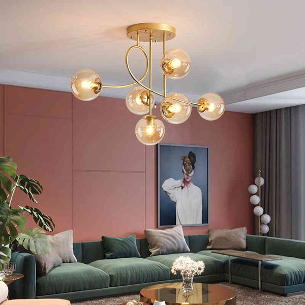 

garden decorations modern led ceiling lights glass ball nordic lighting living dining bedroom kitchen indoor golden decor luminair