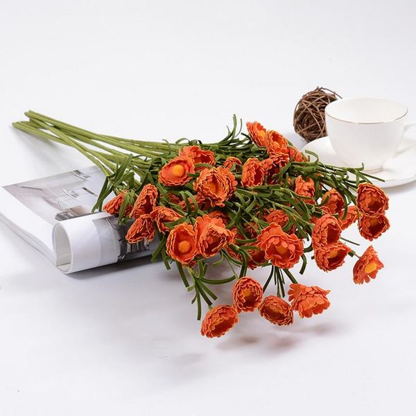 

flone artificial big chrysanthemum simulaiton foam plastic fake flowers single branch wedding home flower arrangement decoration decorative