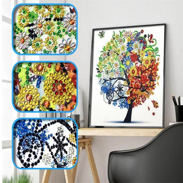

diamond painting special shape phantom flower combination modern pattern diy 5d part drill cross stitch kit crystal art