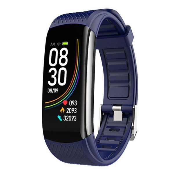 

smart wristbands c6t bracelet watch tpu information push sleep monitoring exercise pedometer measuring body temperature