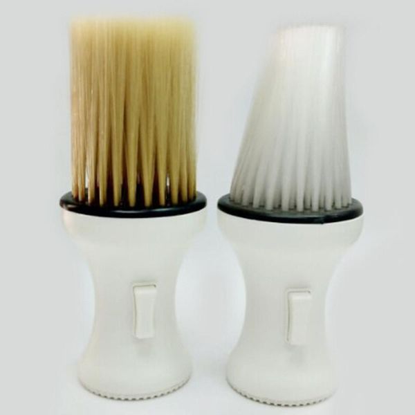 

hair brushes 1pc profession salon cutting shaving brush soft comb neck dust remove cleaning barber hairdressing styling tool, Silver