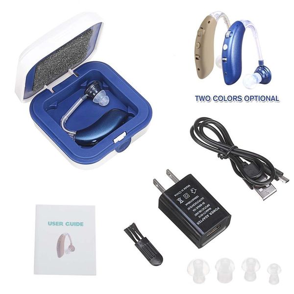 

hearing aids sound amplifier rechargeable mini digital invisible deaf-aid behind the ear aid for aged health care audifonosscouts