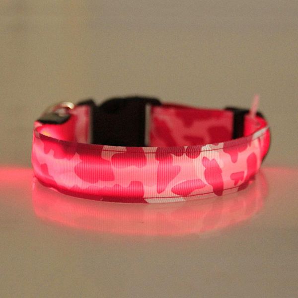 

dog collars & leashes led pet collar night safety flashing glow inthe dark dogs leash neck band luminous fluorescent pets supplies