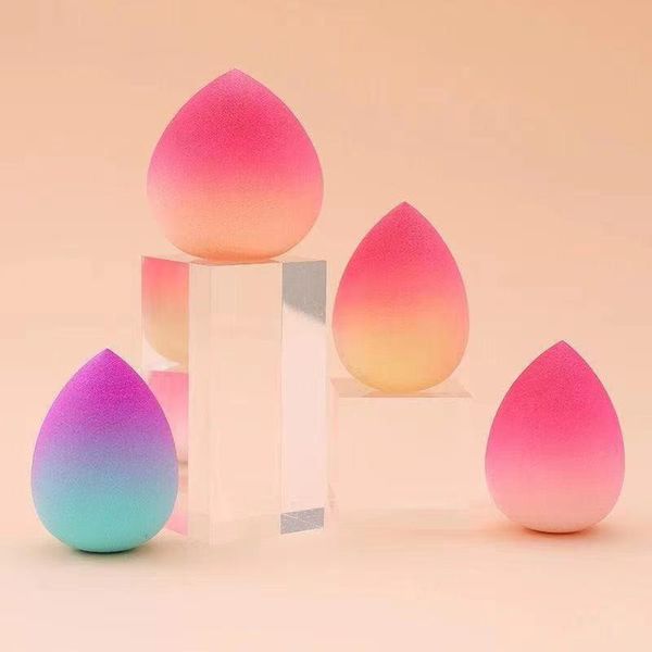 

gradient peach beauty makeup egg dry and wet super soft do not eat powder sponge fruit puff sponges, applicators & cotton