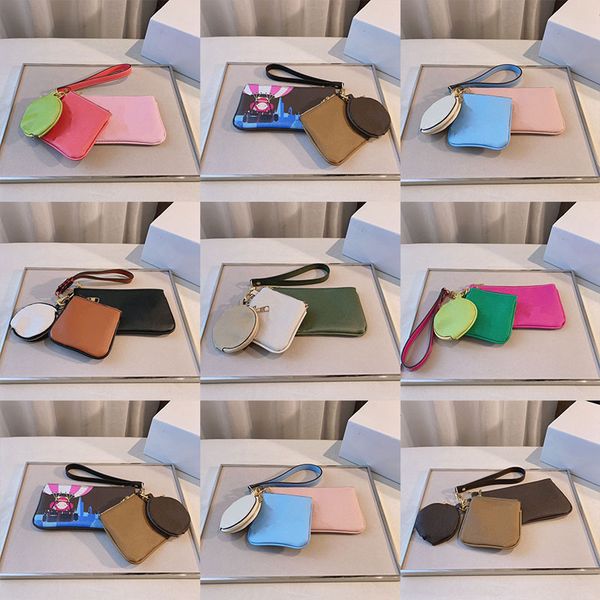 

2121 brand designer's zero wallet women's fashion luxury key bag multi-function with mini bags size 23*12cm 13*12cm 10*10cm65m3, Red;black