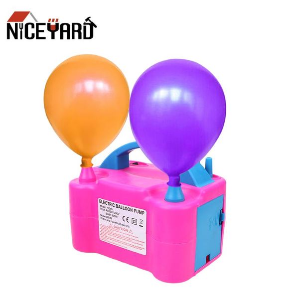 

party decoration high voltage double hole air compressor 1pc electric balloon inflator pump portable eu plug blower
