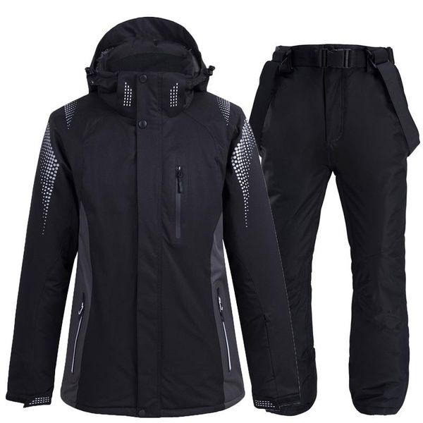 

skiing jackets thermal winter ski suit men women windproof waterproof and snowboarding jacket pants male snow costume wear