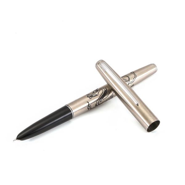 

extra fine 0.38mm metal classic fountain pen financial tip arrow clip steel office school stationery supplies h6619 pens