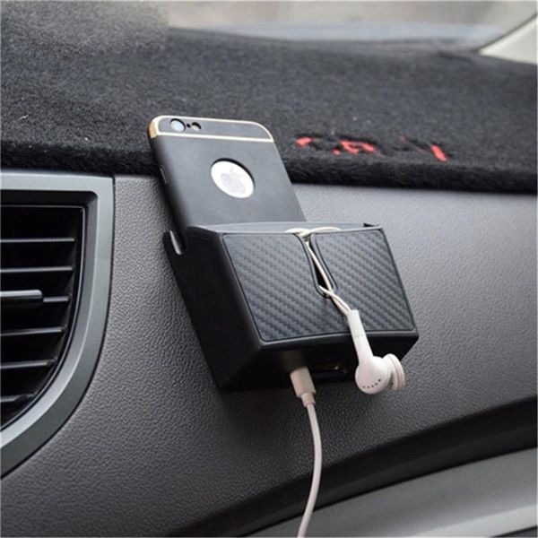 

car organizer carbon fiber style storage box phone holder soft eva material bag card holders coin stowing tidying
