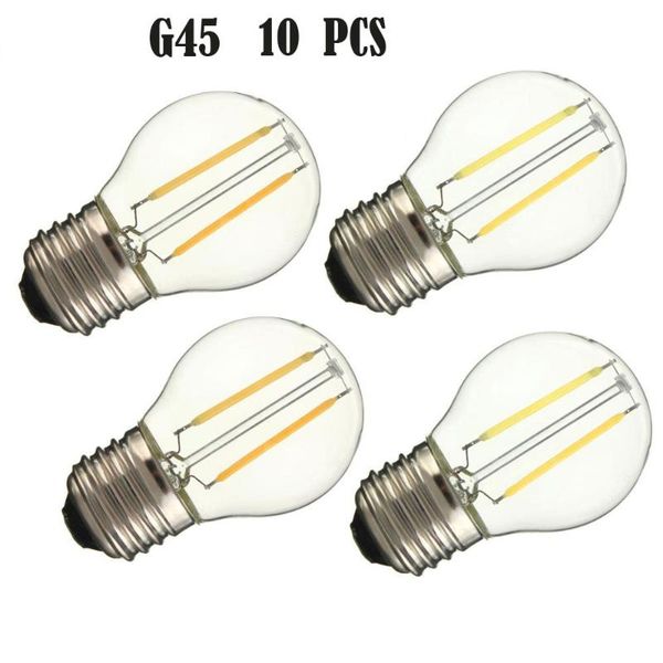 

bulbs 10x 220v g45 screw base retro edison bulb 2w 4w 6w replace incandescent 20w 40w 60w e27 vintage led filament light white