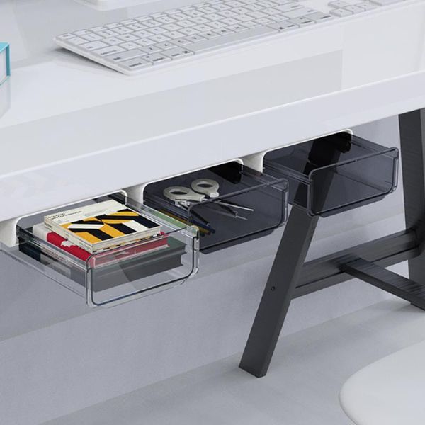 

storage drawers under desk drawer organizer table box paste type household cosmetics kitchen office supplies
