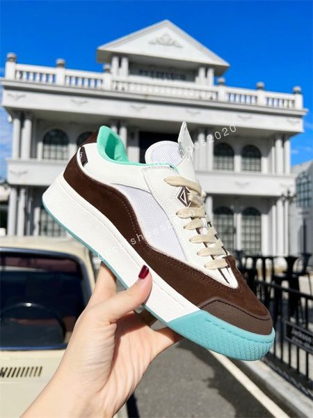 

2022 designer sneakers lace-up platform shoe black white women men sneaker printing technical casual shoes, Black;red