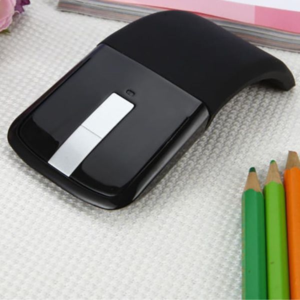 

2.4g arc wireless folding mouse cordless mice usb foldable receivers games computer lapaccessory for notebook computers