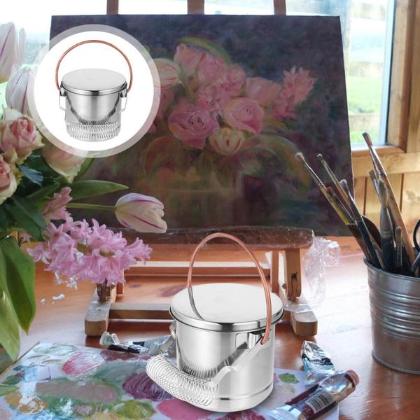 

buckets 1pc artist brush basin multifunction paint tub for painting washing