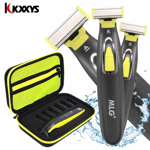 

mlg usb rechargeable waterproof washable rechargeable electric shaver beard razor body trimmer men shaving machine hair