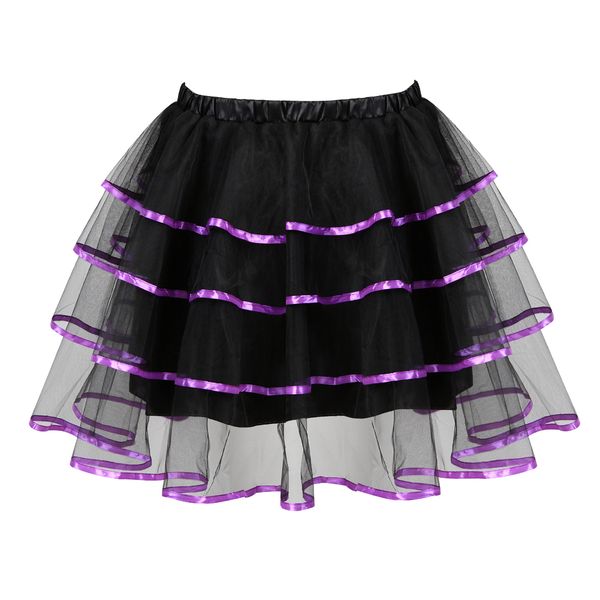 

Sexy Mesh&Lace Skirt for Women Nighting Dress Club Orgy Party Skirts Medium Mini Ballet Tutu Dancing Costume, Blue