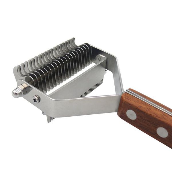 

undercoat grooming rake dogs cats easy clean brush massage for long hair stainless steel cleaning dematting stripper pet comb dog
