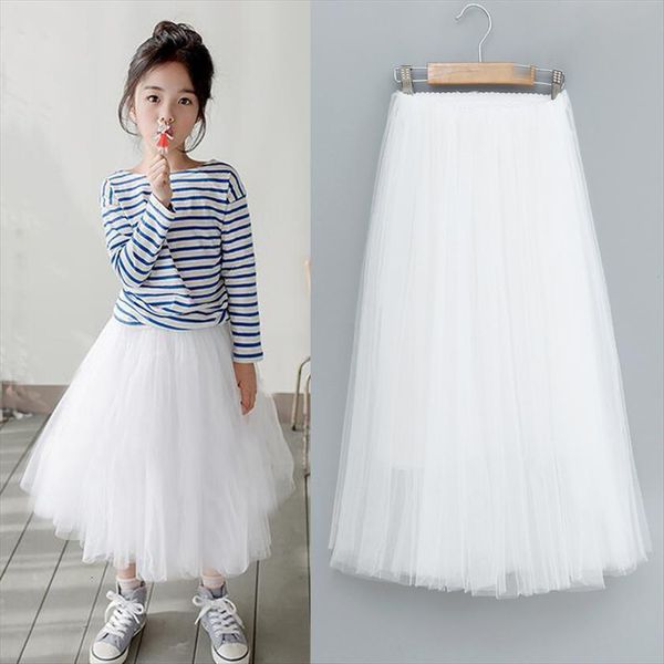 

girls tutu long fluffy womens skirt teenager kids ball gown soft teen girl princess dance party clothes 3 12y, Blue