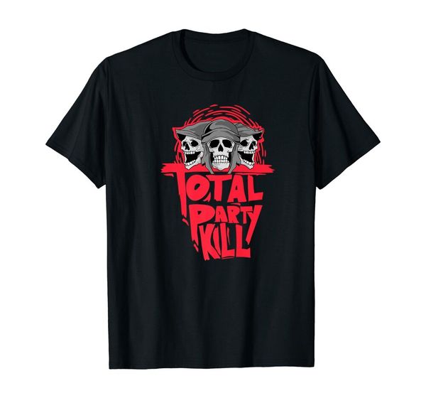 

gamers total party kill gift t-shirt black s-5xl, White;black