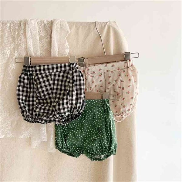 

spring summer arrival girls fashion floral shorts kids pp pants 210528, Black