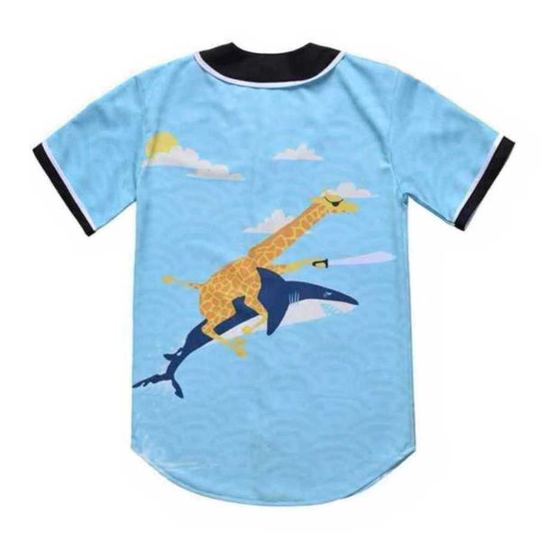 

baseball jersey men stripe short sleeve street shirts black white sport shirt ac906, Blue;black