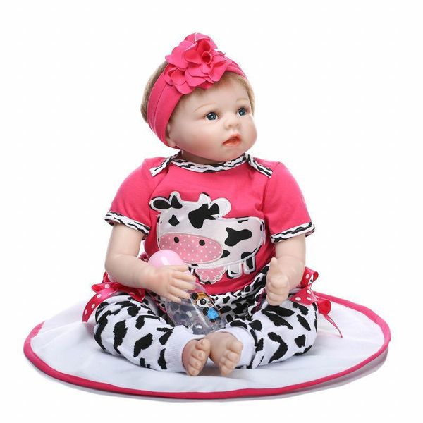 

clothing sets 2021 boys girl clothes summer baby short-sleeved t-shirt cartoon cow four-piece suit 0-24m children's, White