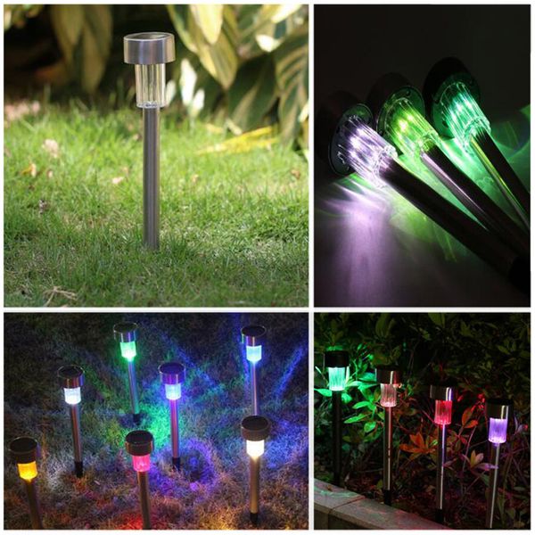 Lampada solare impermeabile da 5 pezzi plug-in tipo terra decorazioni da giardino energia solare lampada da giardino per esterni nuovo