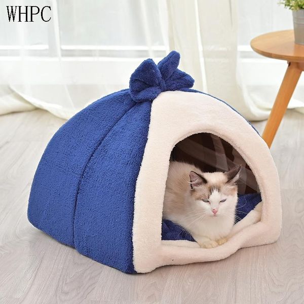 

cat beds & furniture whpc removable bed self warming for indoor cats foldable house small dog puppy products pets wholesale