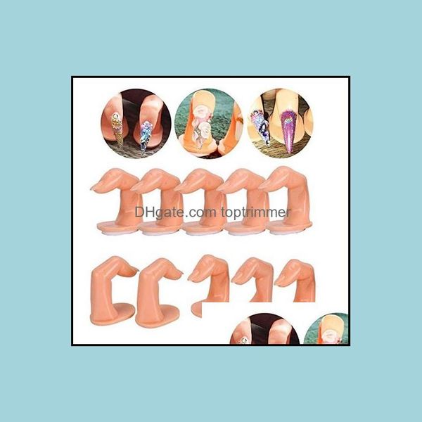 

practice salon health & beautynail art nail kit plastic with false nails finger display fake fingernails for girl drop delivery 2021 7fced
