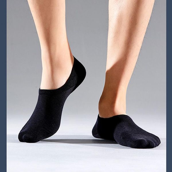 

antibacterial men's socks 6 colors combed yarn warm odor-proof cotton sock male underwear, Black