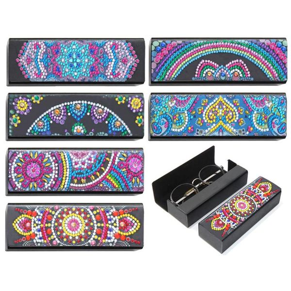 

diamond painting eyeglasses storage box diy protector extraordinary craftsmanship sunglasses holder for personal ornament