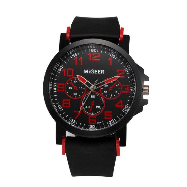 

wristwatches classic black silicone belt stainless steel sports men quartz watch waterproof wristwatch relogio masculino, Slivery;brown