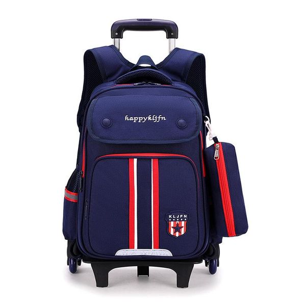 

children school bags with 3/2 wheels removable child trolley schoolbags boys girls rolling backpack kids wheeled bookbags