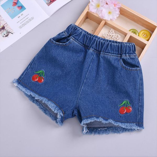 

zwy786 fashion girls shorts summer childrens kids printing teenagers trousers casual scanties beach student girl, Blue