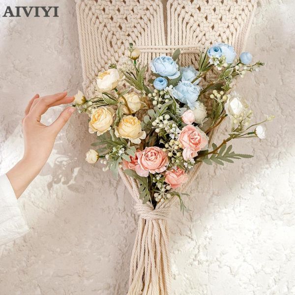 

qingyi xuebao artificial flowers home wedding decoration flores artificiales flower fleur decorative & wreaths
