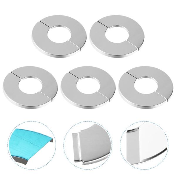 

5pcs water pipe covers stainless steel wall-mounted cover accessories wall stickers