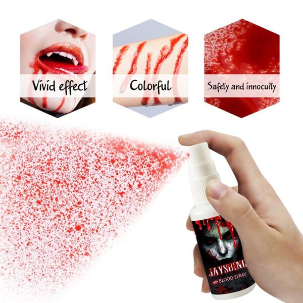 

sashes ultra-realistic fake blood spray simulation scary splatter halloween make up holiday diy decorations horror 30ml