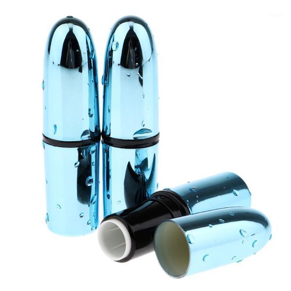 

count lip container, blue water drop style empty lipstick refillable stick tubes with twist cap 12.1mm diameter storage bottles & jars