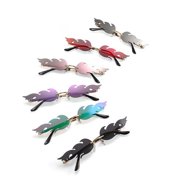 

fashion women flame shape sunglasses cat eye shades brand design sun glasses eyewear uv400, White;black