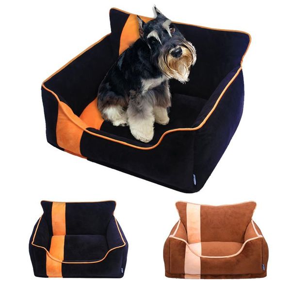

pet dog bed warming house soft material corduroy baskets fall and winter warm kennel for cat puppy drop pd029 kennels & pens