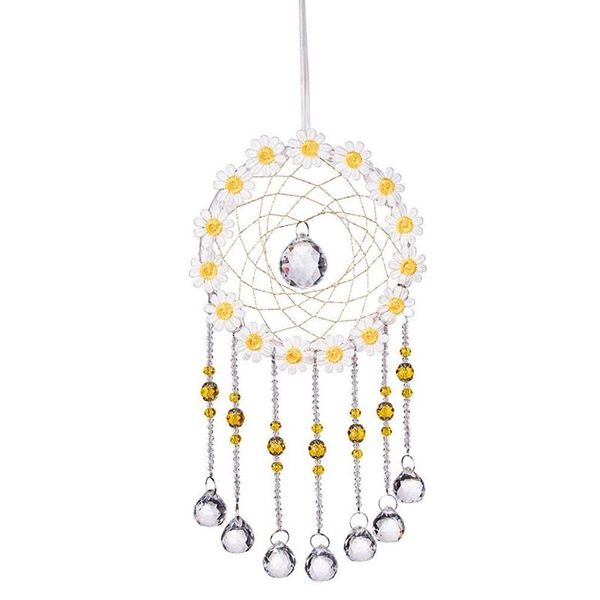 

decorative objects & figurines dream catcher crystals ball prisms suncatcher hanging ornament rainbow maker for home garden decoration